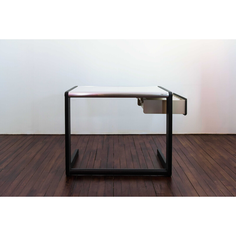 Vintage-Schreibtisch mit ausziehbarer Schublade aus Metall