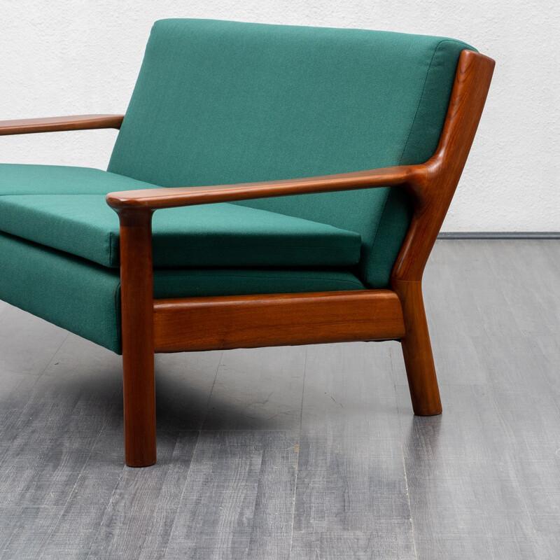 Vintage 2-seater teak sofa 1970