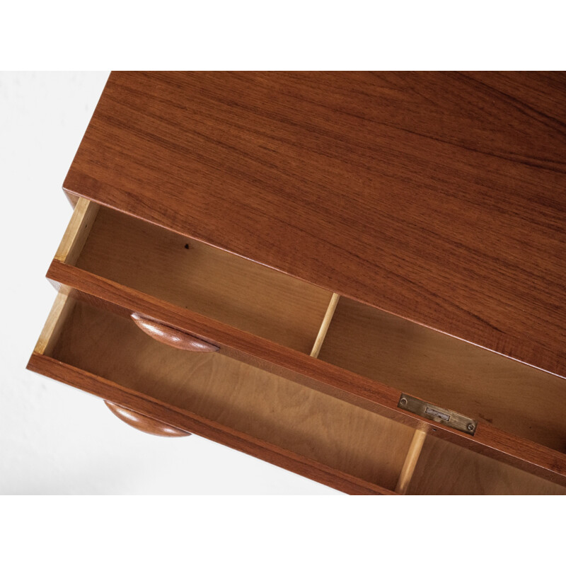 Vintage chest of 6 drawers in teak by Johannes Sorth for Nexo Danish 1960s