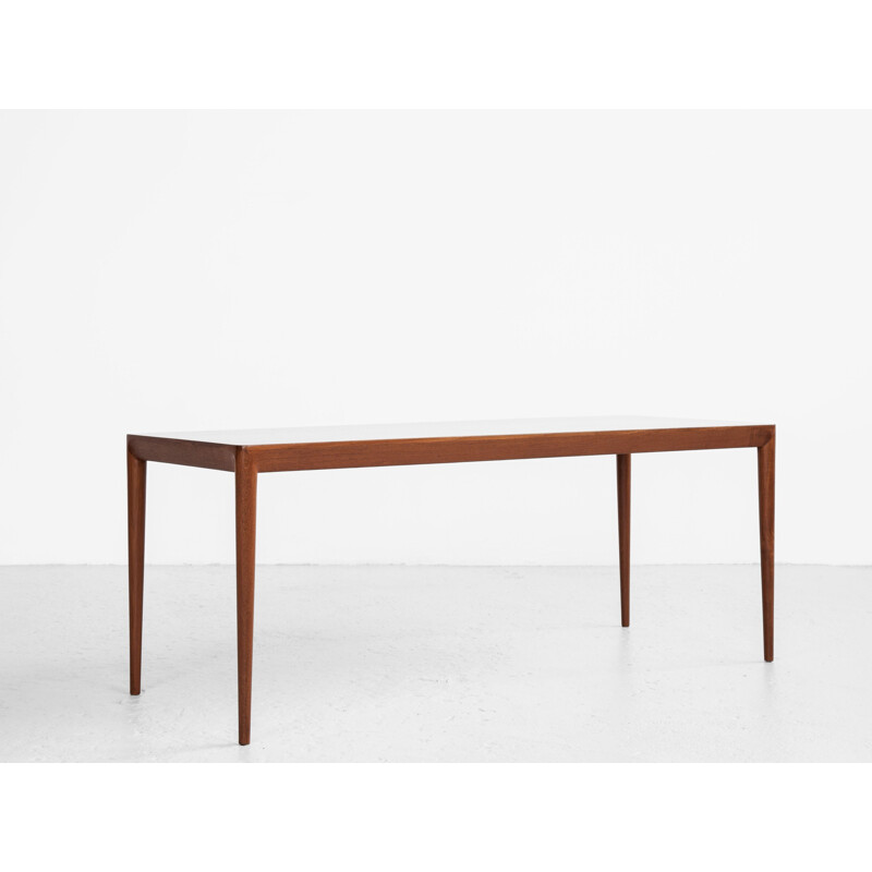 Mesa de café Vintage teak por Erik Riisager Hansen para Haslev, Dinamarca 1960