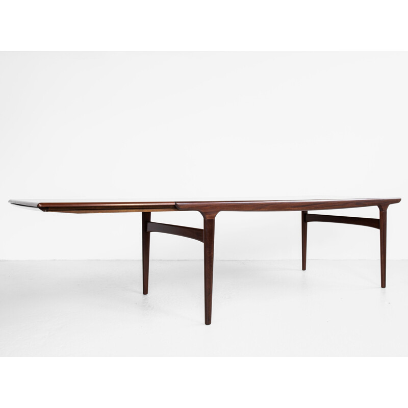 Midcentury XL dining table by Johannes Andersen for Uldum Danish 1960s