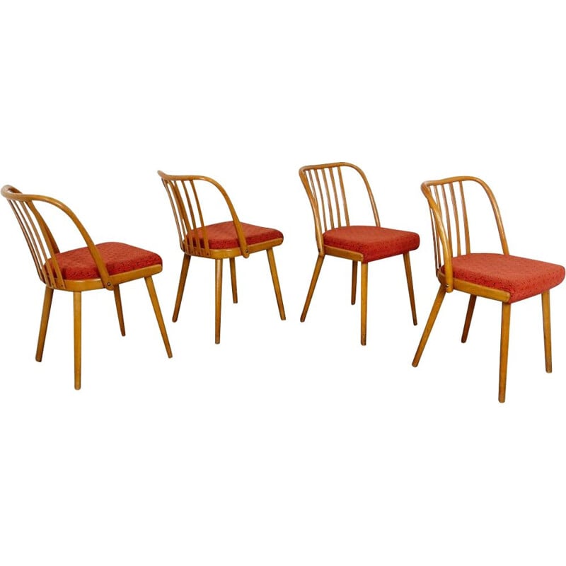 Lot de 4 chaises vintage d'Antonin Suman 1960