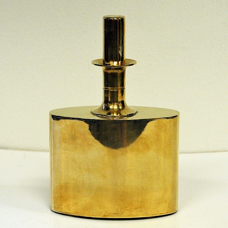 Vintage Brass decanter by Pierre Forssell for Skultuna Sweden 1950s