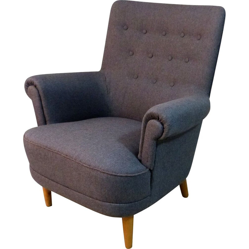 Vintage Hemmakväll fauteuil van Carl Malmsten Zweden