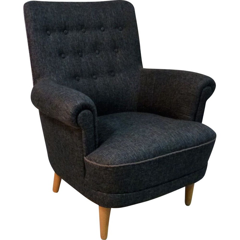 Fauteuil lounge vintage Hemmakväll de Carl Malmsten Suède