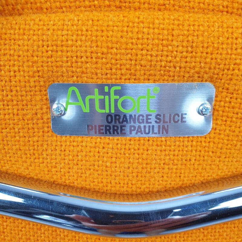 Vintage Orange Slice Lounge Chair by Pierre Paulin for Artifort 1980s