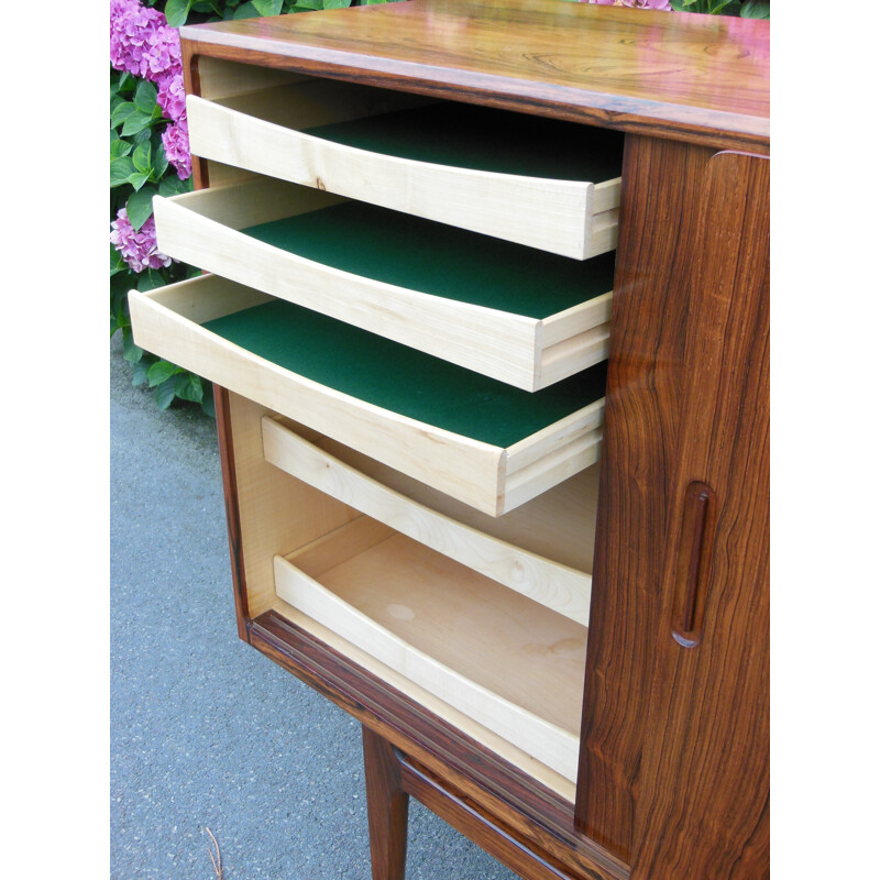 Sideboard in maple and Rio rosewood - 1960s