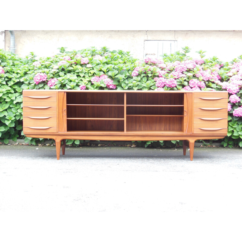 Samcom sideboard in teak, Johannes ANDERSEN - 1960s