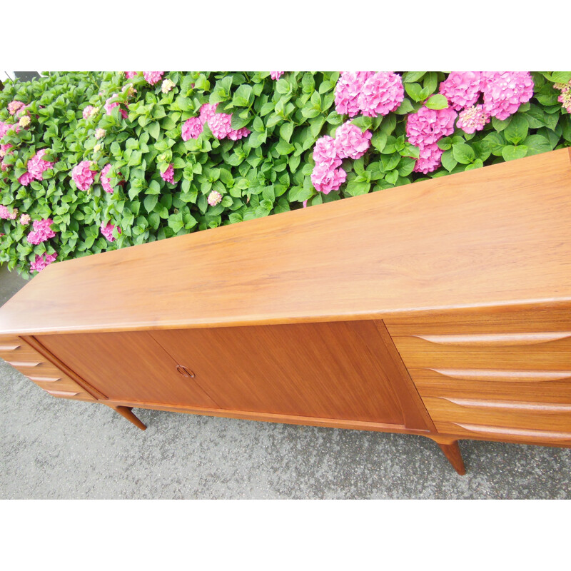 Samcom sideboard in teak, Johannes ANDERSEN - 1960s