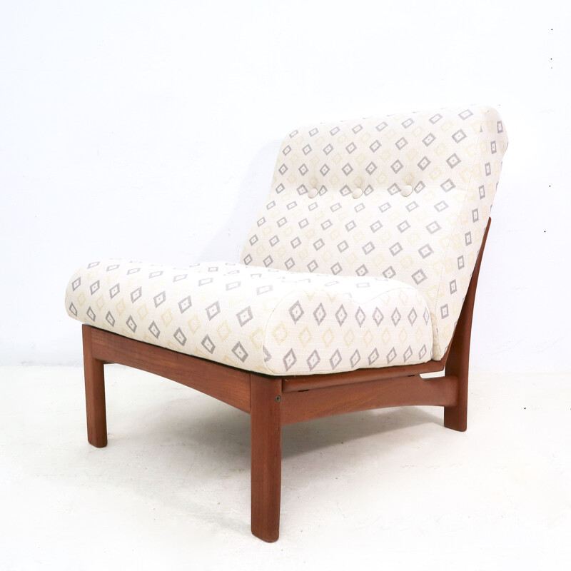 Pair of Vintage Teak Easy Chair by Grete Jalk for Glostrup Mobelfabrik 1960s