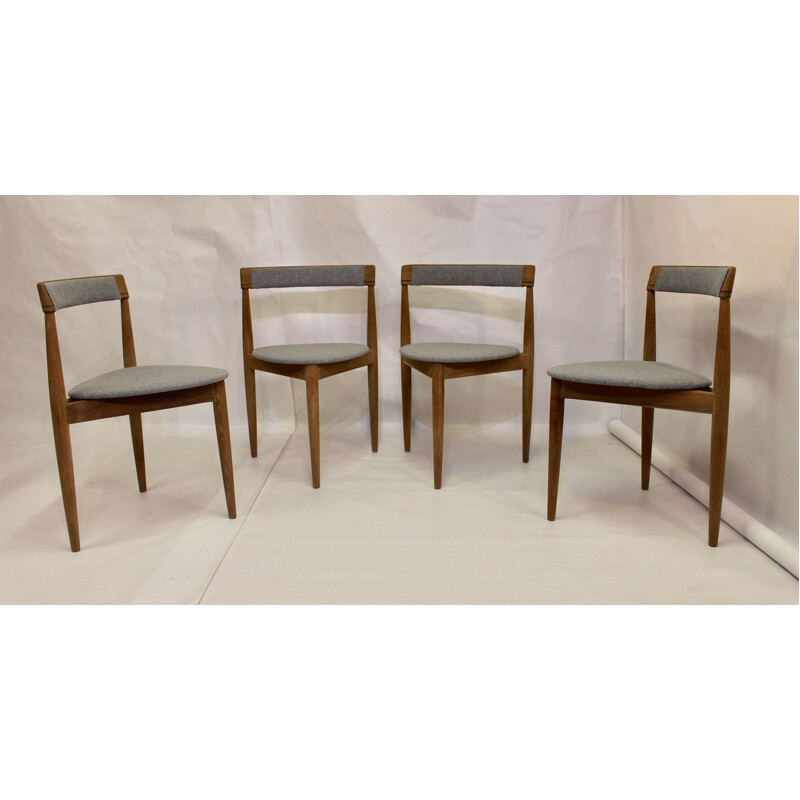 Lot de 4 chaises d’Hans Olsen pour Frem Rojl Danemark