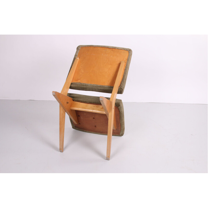 Pair of vintage Scissor lounge chair by Jan van Grunsven for Pastoe 1950s