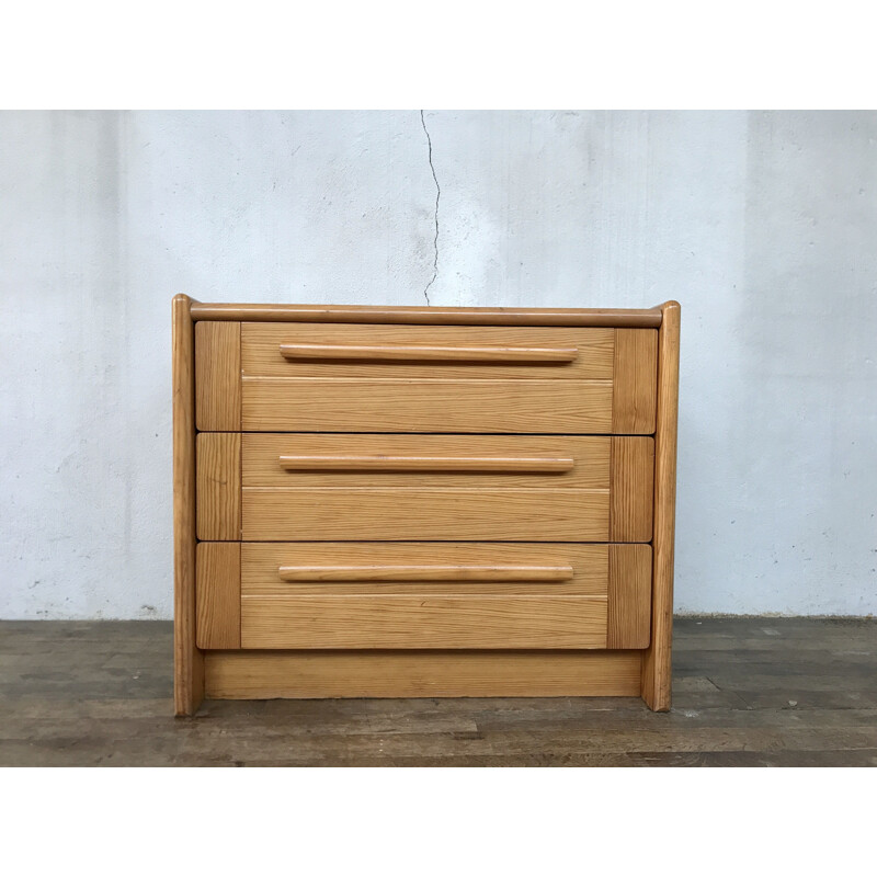 Vintage Gautier pine chest of drawers 1970