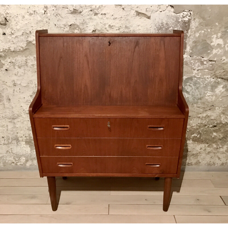 Vintage  teak secretary Danish 1960s