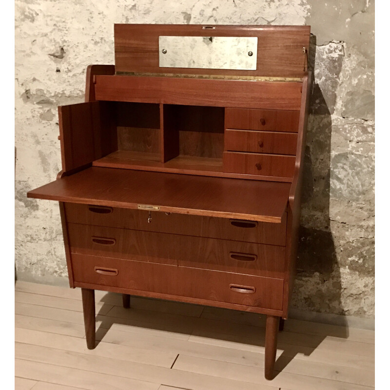 Secretaire vintage en teck Danois 1960