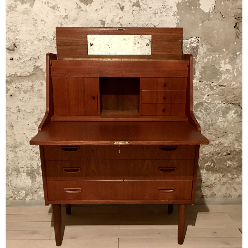 Secretaire vintage en teck Danois 1960