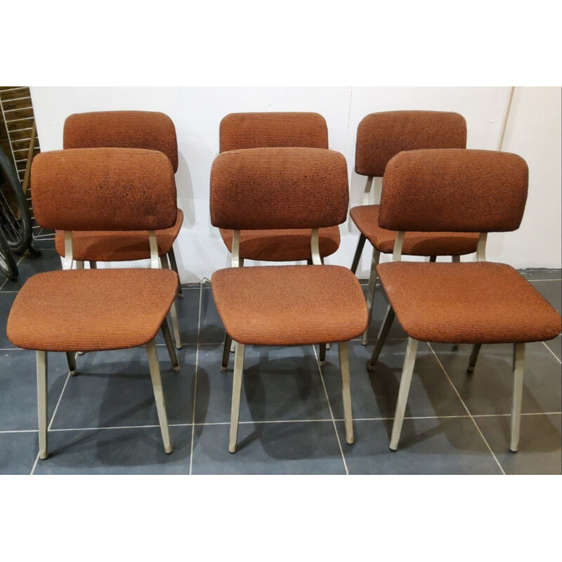 Lot de 6 chaises vintage Friso Kramer