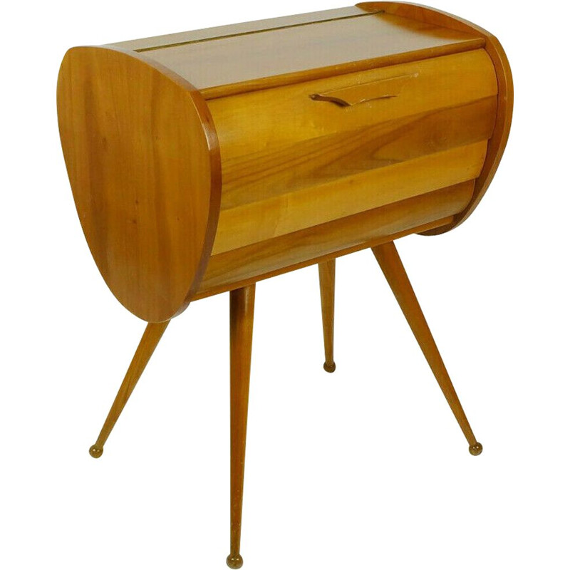Vintage  cherry wood Sewind box 1950s