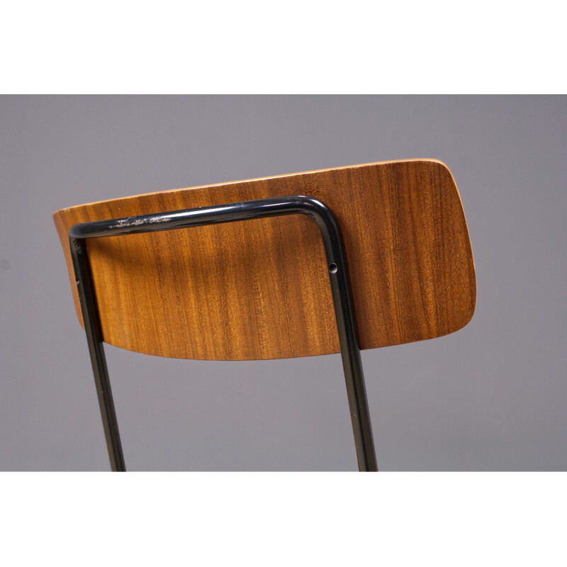 Vintage Andre Cordemeyer Chair in Brown Plywood 1959s