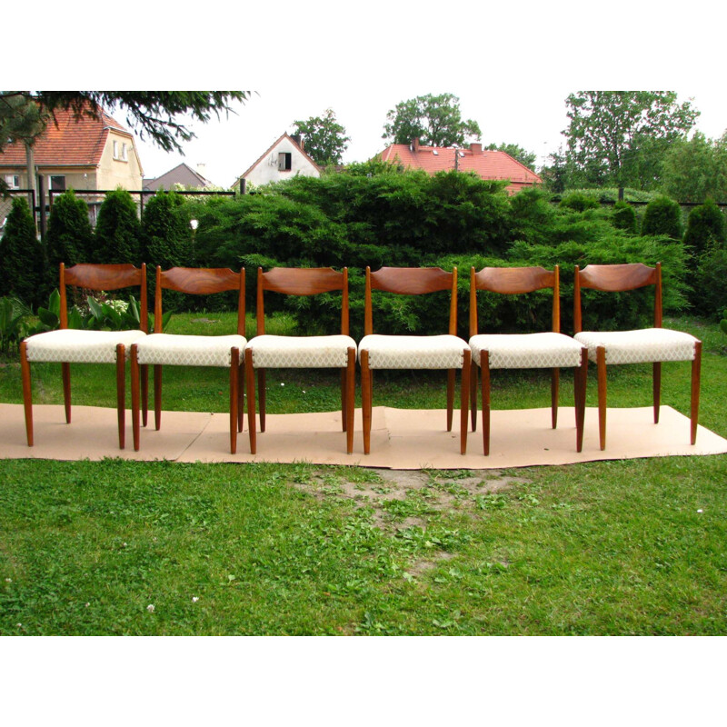 Set of 6 vintage chairs Scandinavian