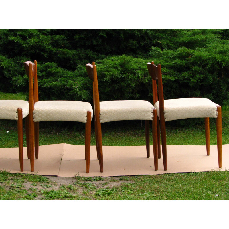 Lot de 6 chaises vintage scandinaves