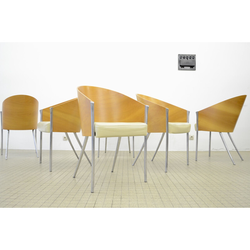 6 Vintage Aleph 'King Costes' dining chairs by Philippe Starck