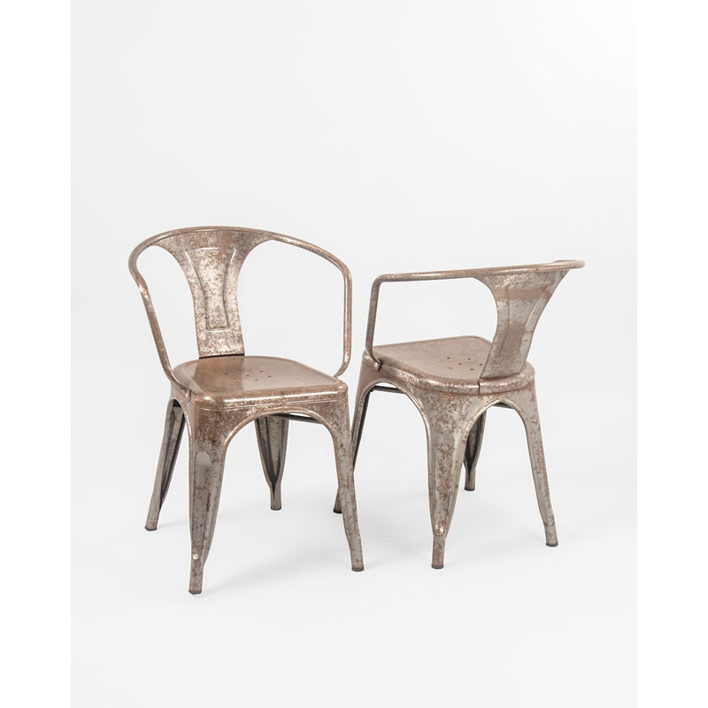 Set van 4 Vintage Model A56 stoelen van Xavier Pauchard voor Tolix