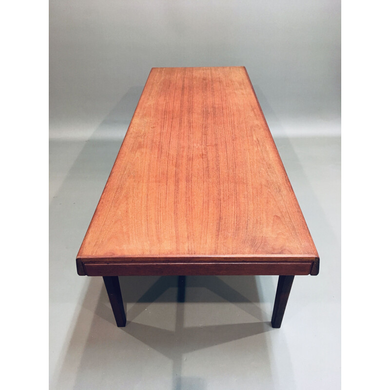 Vintage teak coffee table Johannes Andersen scandinavian 1950