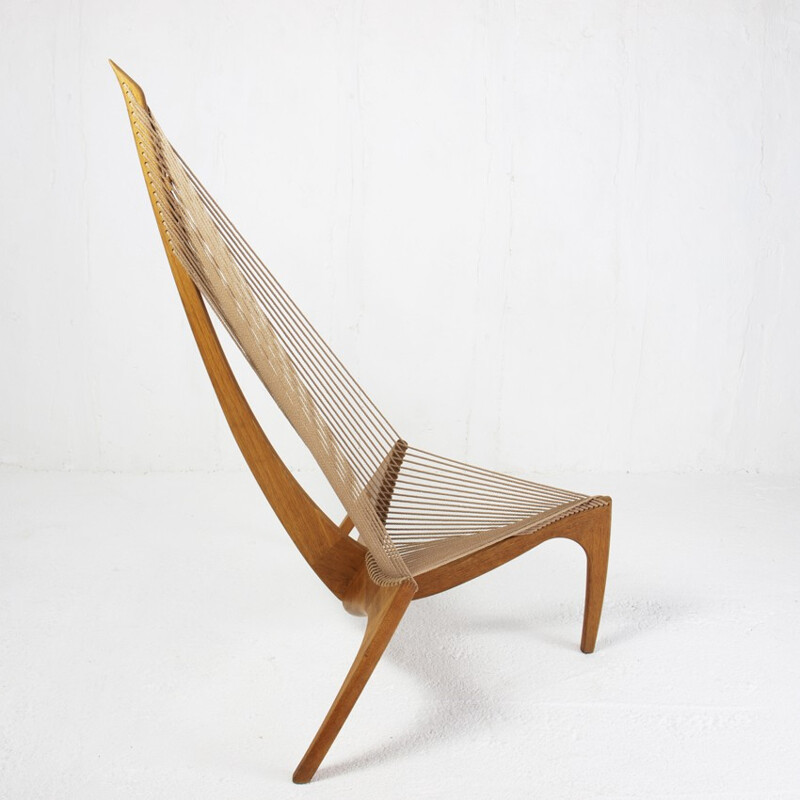 Chaise "Harp Chair" en chêne et corde, Jorgen HOVELSKOV - 2003