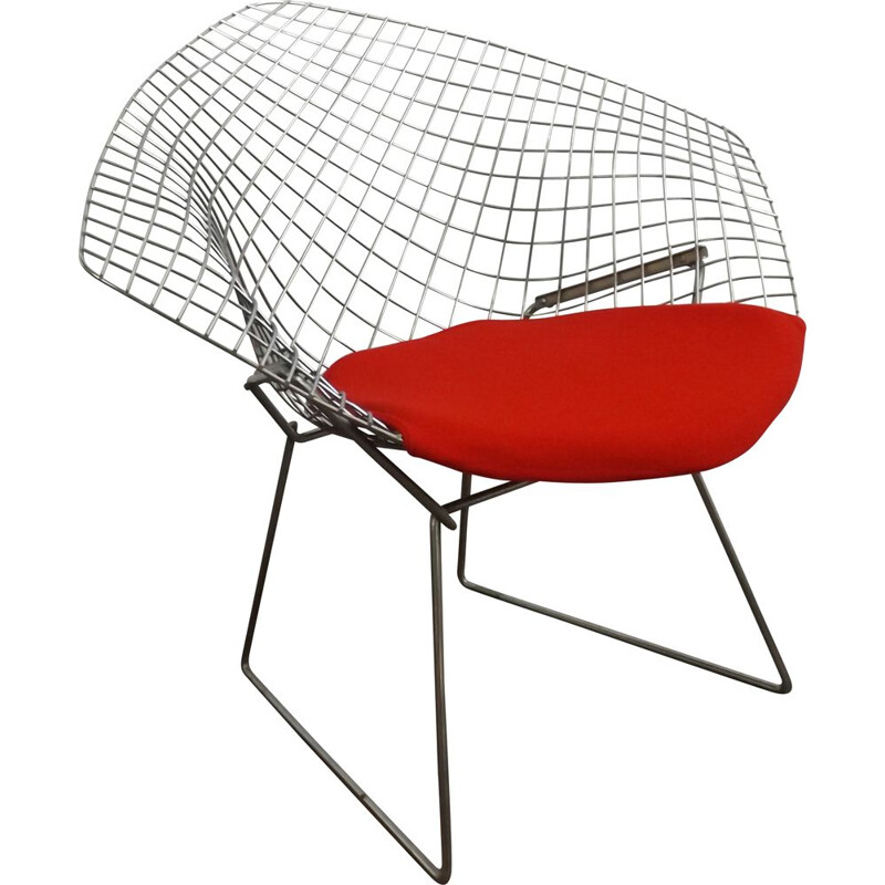 Chaise vintage en diamant Bertoia