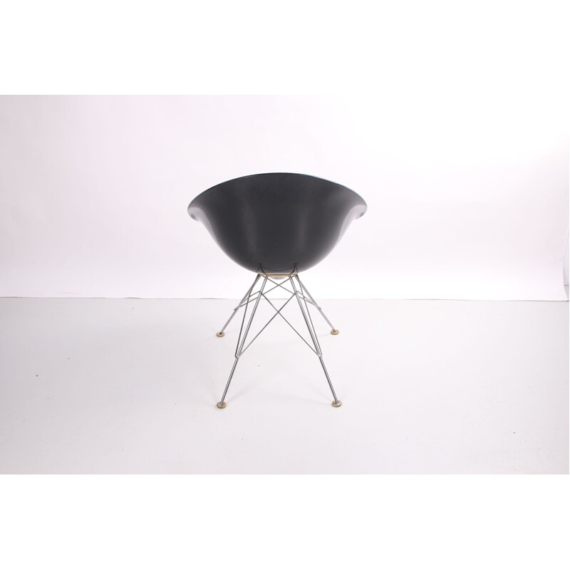 Vintage wire base chair black Eros Kartell 1998