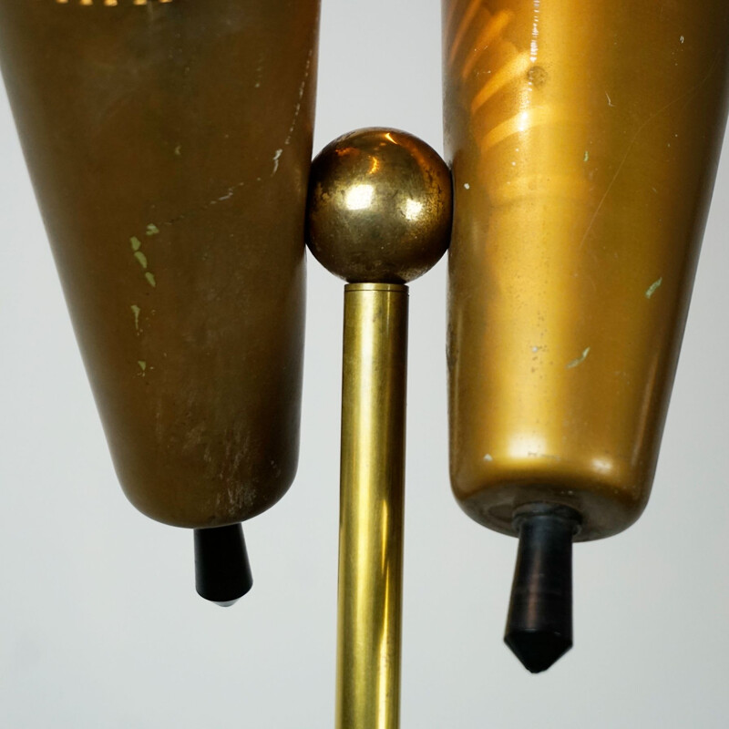 Vintage Italian brass floorlamp