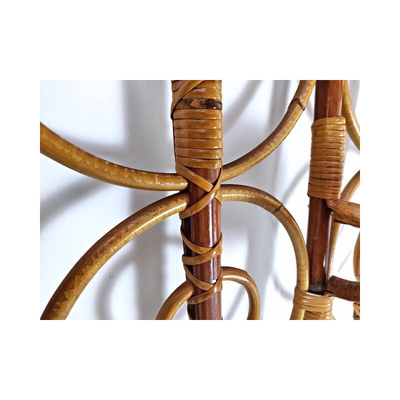Vintage Bamboo Coat Hanger Italian