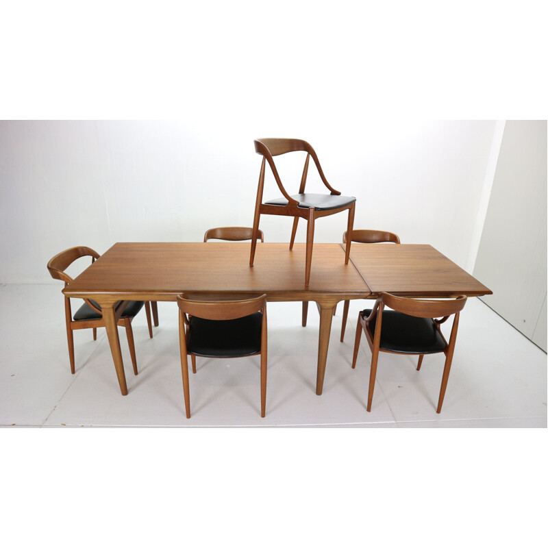 Vintage Teak Dinning Room Set for Uldum Møbelfabrik Johannes Andersen  Denmark 1960s