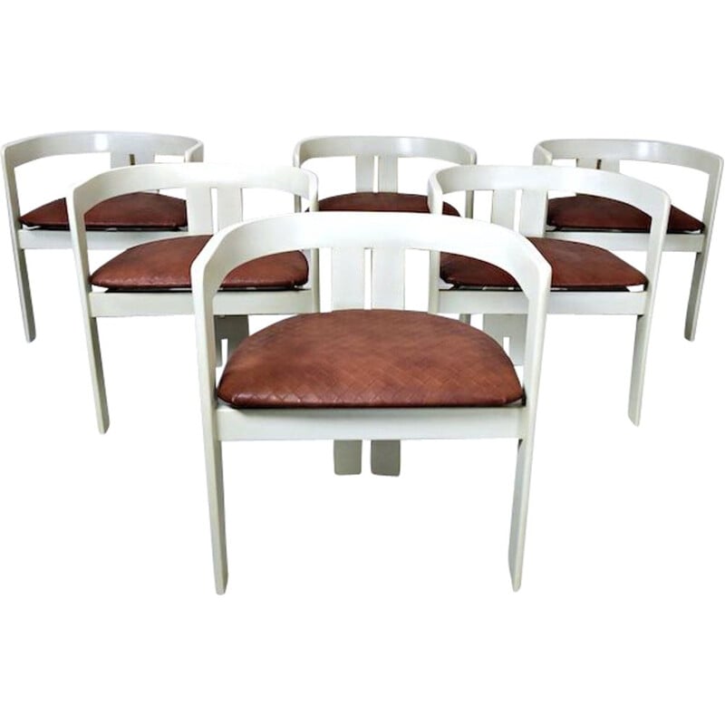 Set of 6 vintage 'Pigreco' Chairs by Tobia Scarpa