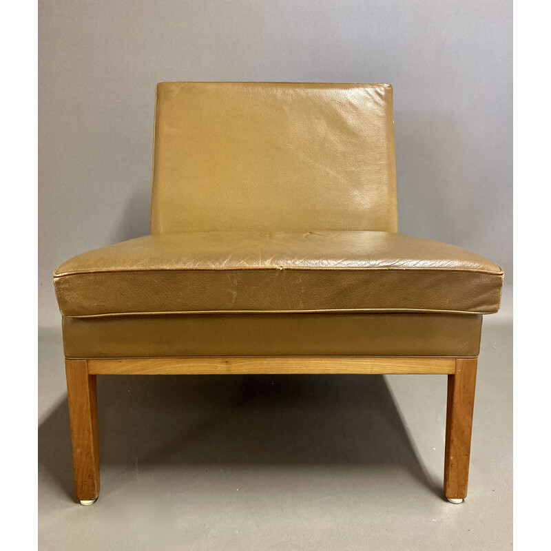 Vintage leather armchair by Rudolf B. Glatzel for Kill International 1960
