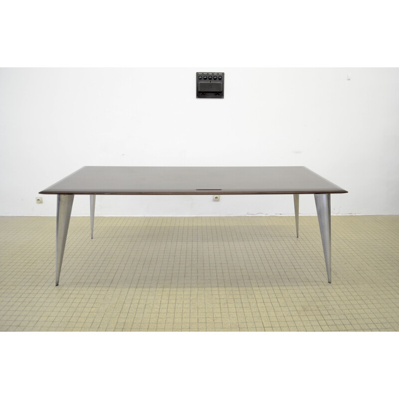 Vintage Aleph Driade mahogany dining table by Philippe Starck 1987s