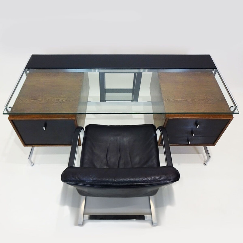 Mesa de aço Vintage de Preben Fabricius e Jørgen Kastholm para Kill International, 1960