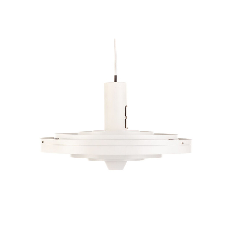 Mid century white Fog & Morup Fibonacci pendant lamp by Sophus Frandsen Denmark 1963s