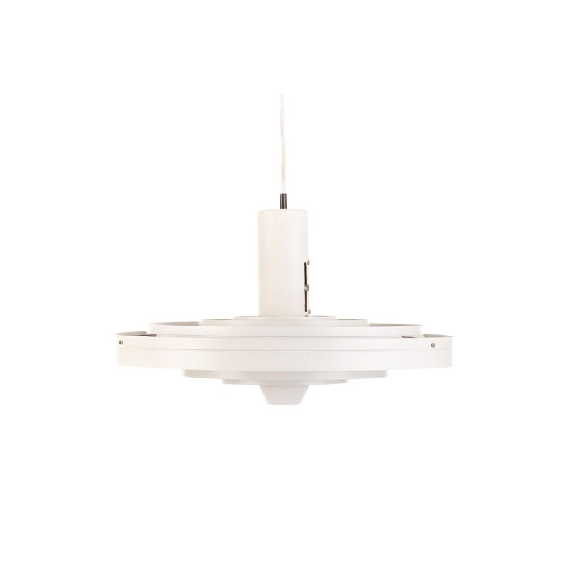 Mid century white Fog & Morup Fibonacci pendant lamp by Sophus Frandsen Denmark 1963s