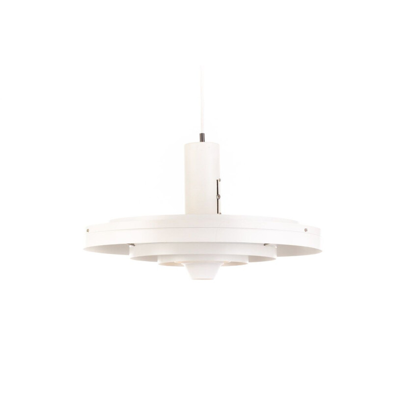 Mid century white Fog & Morup Fibonacci pendant lamp by Sophus Frandsen Denmark 1963s