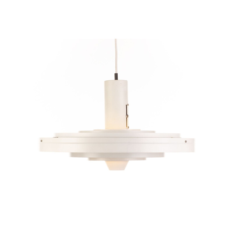 Mid century white Fog & Morup Fibonacci pendant lamp by Sophus Frandsen Denmark 1963s