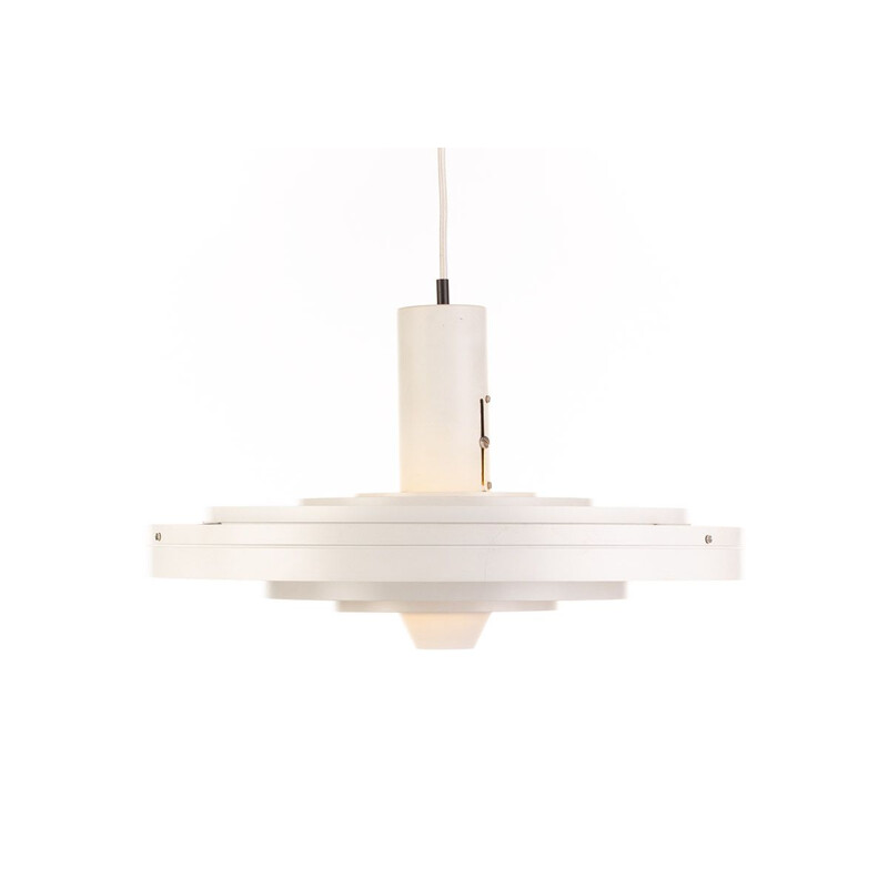 Mid century white Fog & Morup Fibonacci pendant lamp by Sophus Frandsen Denmark 1963s