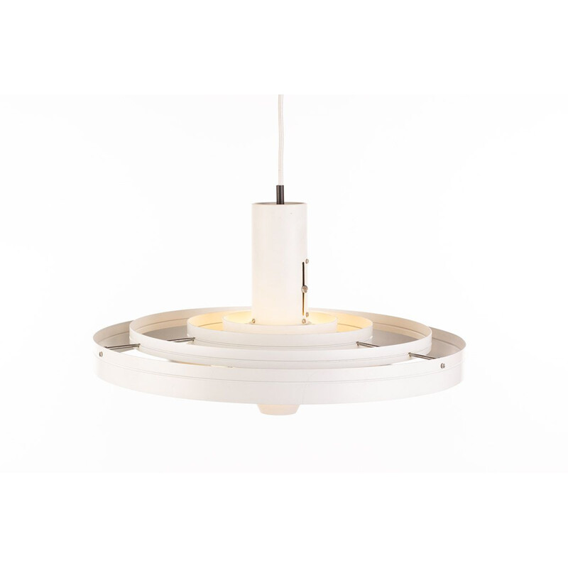 Suspension vintage Fibonacci Fog & Morup blanc par Sophus Frandsen Danemark 1963