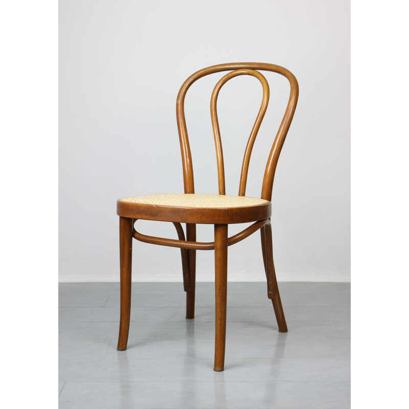 Paire de chaises vintage marron par Michael Thonet