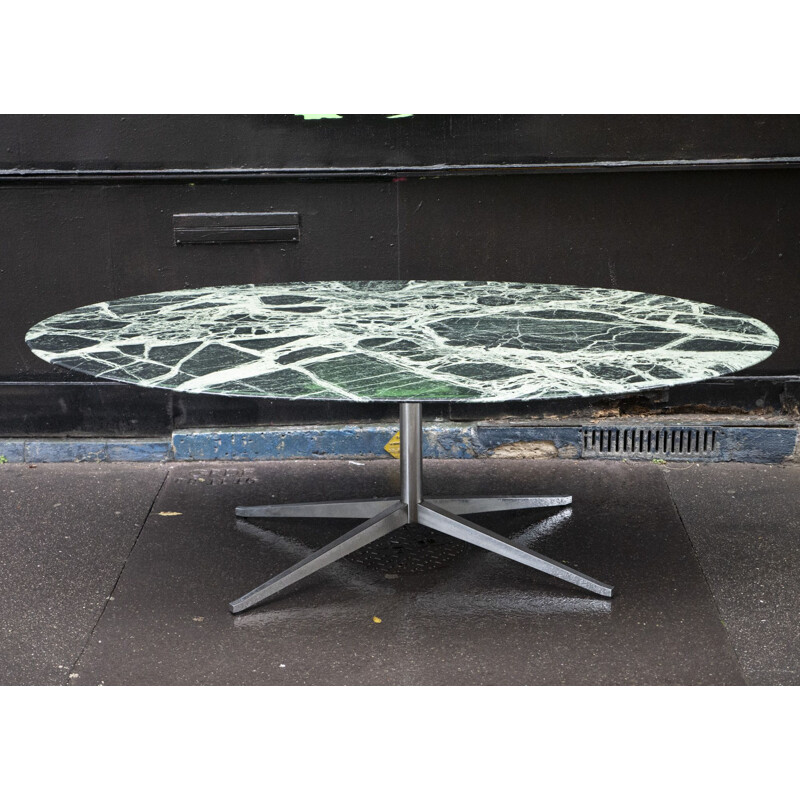 Vintage Table Florence Knoll Marbre Vert Knoll