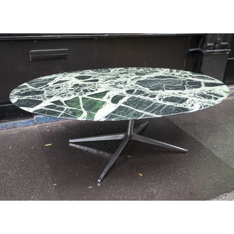 Vintage Table Florence Knoll Marbre Vert Knoll