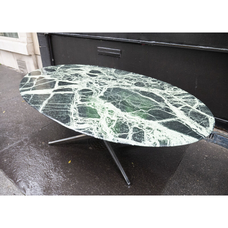 Table vintage Florence Knoll Marbre Vert Knoll