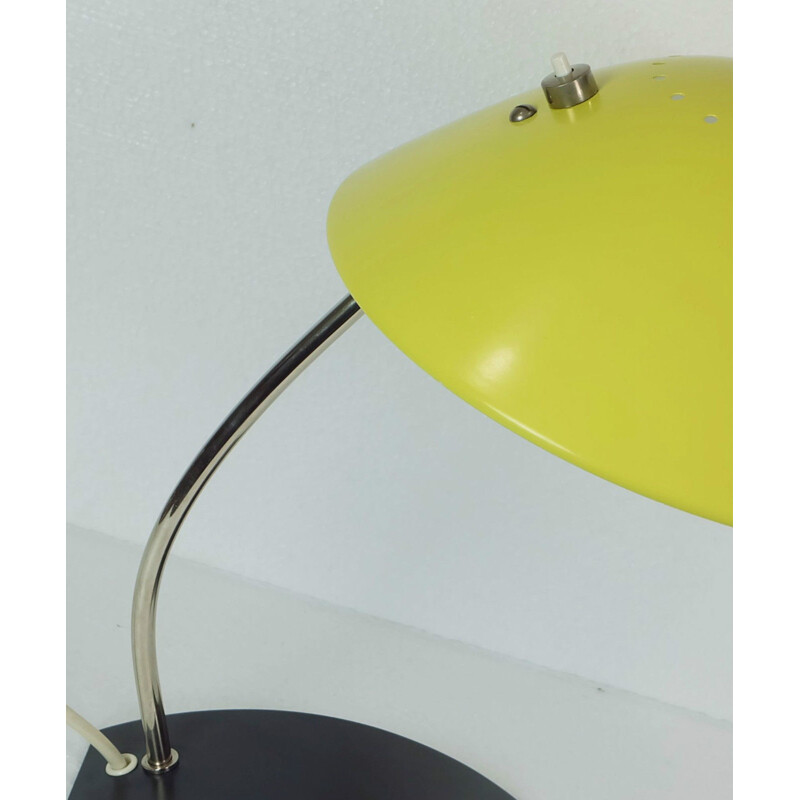 Kaiser Leutchen desk lamp in yellow metal - 1950s