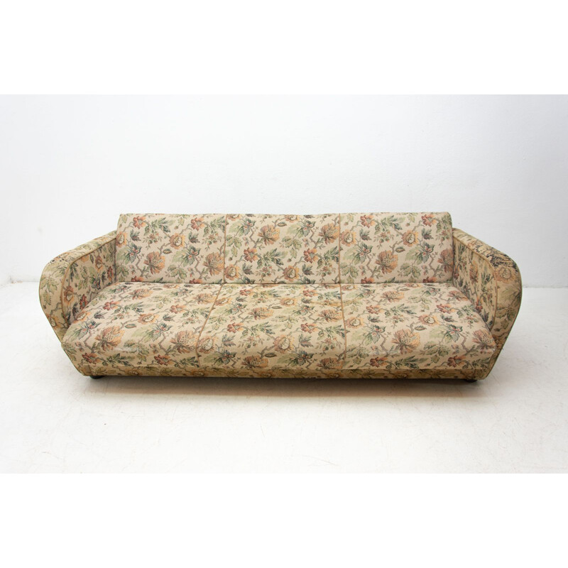 Vintage Klappsofa von Jindřich Halabala für UP Závody 1950